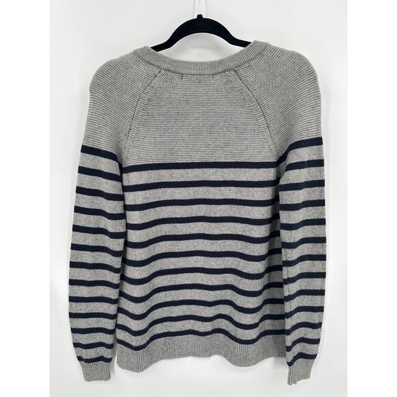 Boden Nautical style striped sweater black/ Gray Size Medium - Picture 4 of 6